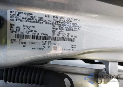 2016 Ford Focus Se from USA, damaged, VIN 1FADP3F26GL394397